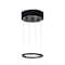 Cwi Lighting Rosalina LED Chandelier With Matte Black Finish 1040P20-101 - alternate 3